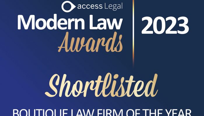 Richmond Chambers Shortlisted for ‘Boutique Law Firm of the Year (11+ Employees)’ Award at the Modern Law Awards 2023
